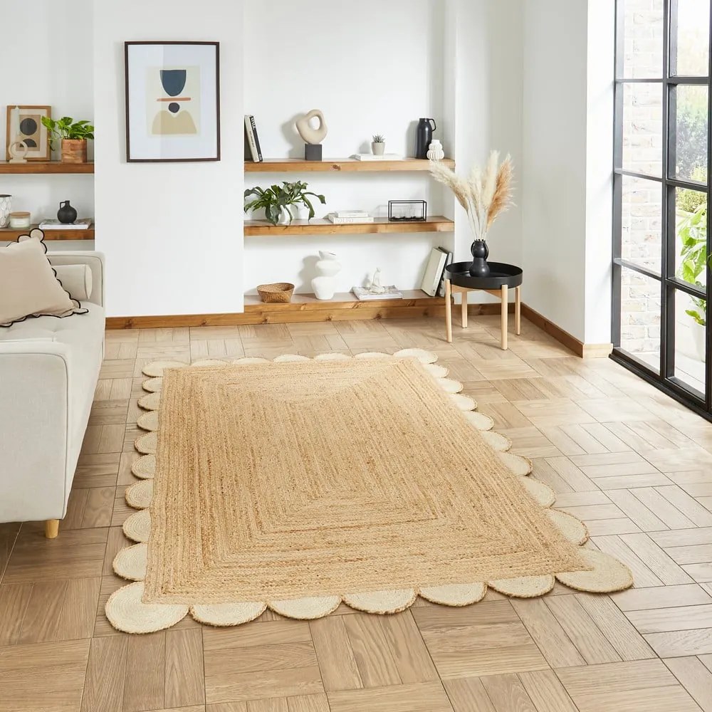 Covor în culoare naturală din iută 120x170 cm Savannah Jute – Think Rugs