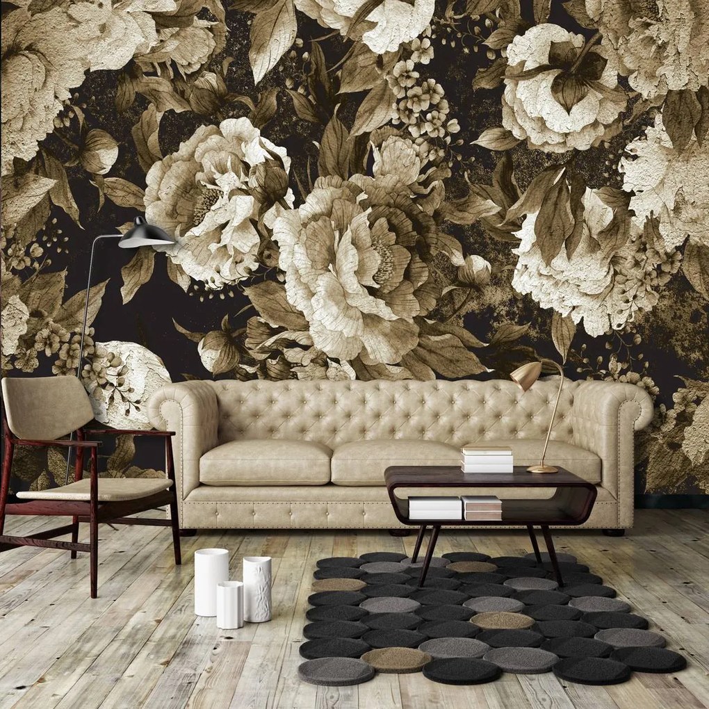 Fototapet - Flori bujori (152,5x104 cm)