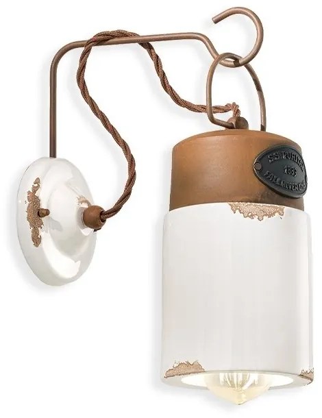 Aplica de perete design retro realizat manual din ceramica INDUSTRIAL