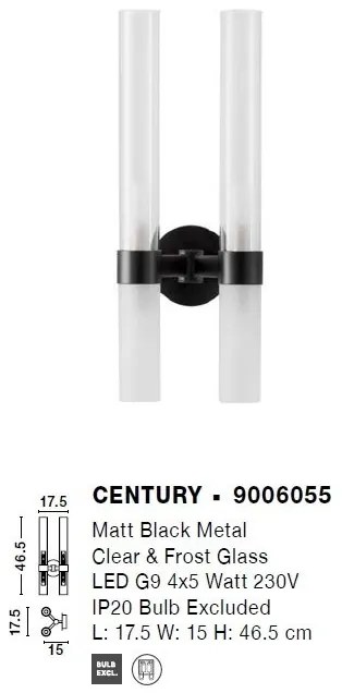 Aplica de perete design modern CENTURY II