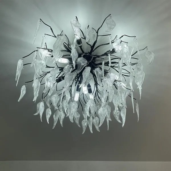 Lustră de cristal aplicată 10xG9/40W/230V negru