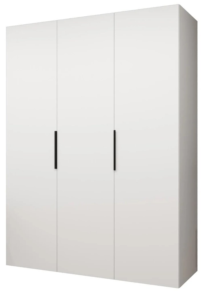Dulap de haine 150 cm Mirabella 1 (alb + Negru). 1126349