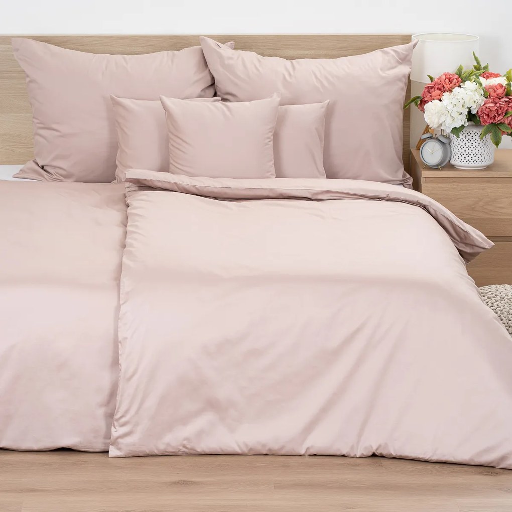 Lenjerie de pat din satin 4Home Cappuccino, 140 x 220 cm, 70 x 90 cm