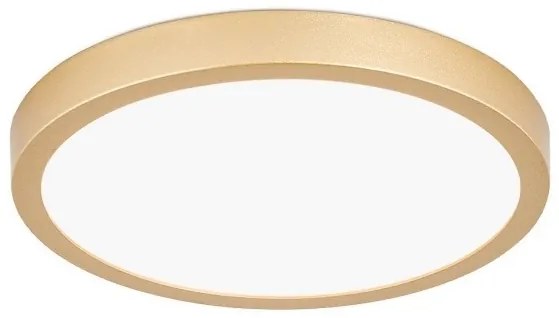 Plafoniera LED moderna design slim Lero 23cm auriu mat
