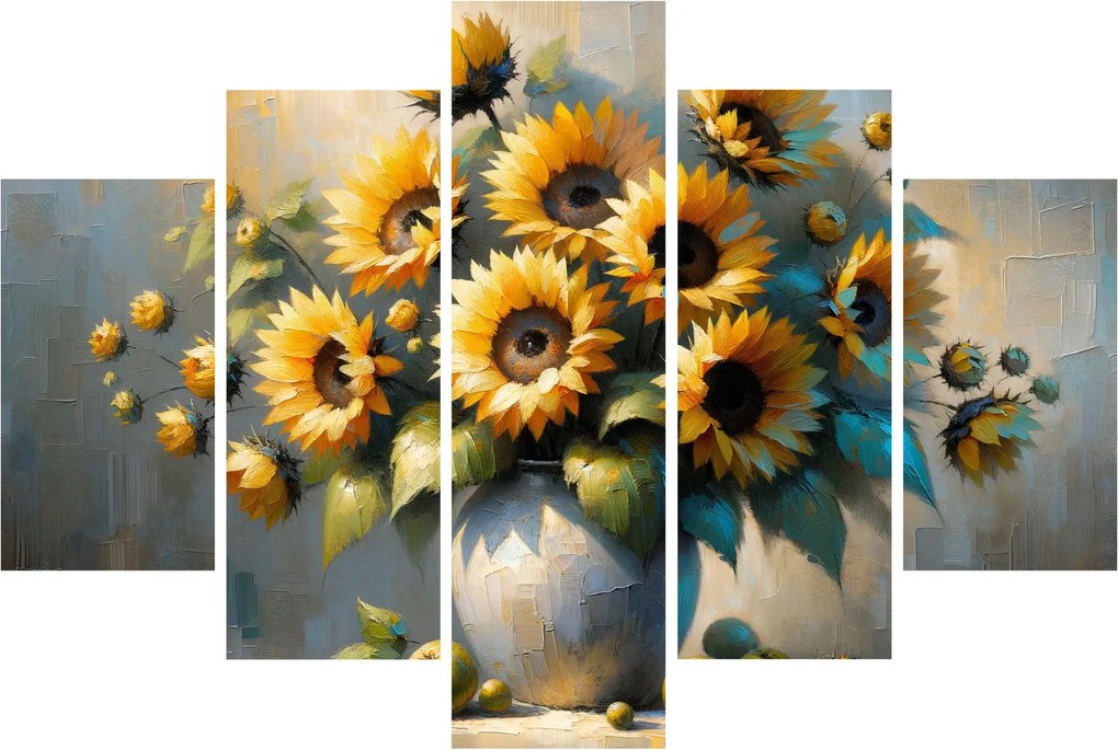 Tablou – Vază cu floarea-soarelui (150x105 cm)