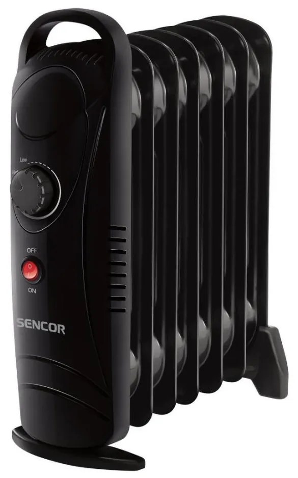 Sencor - Radiator cu ulei, 7 secțiuni, 700W/230V, negru