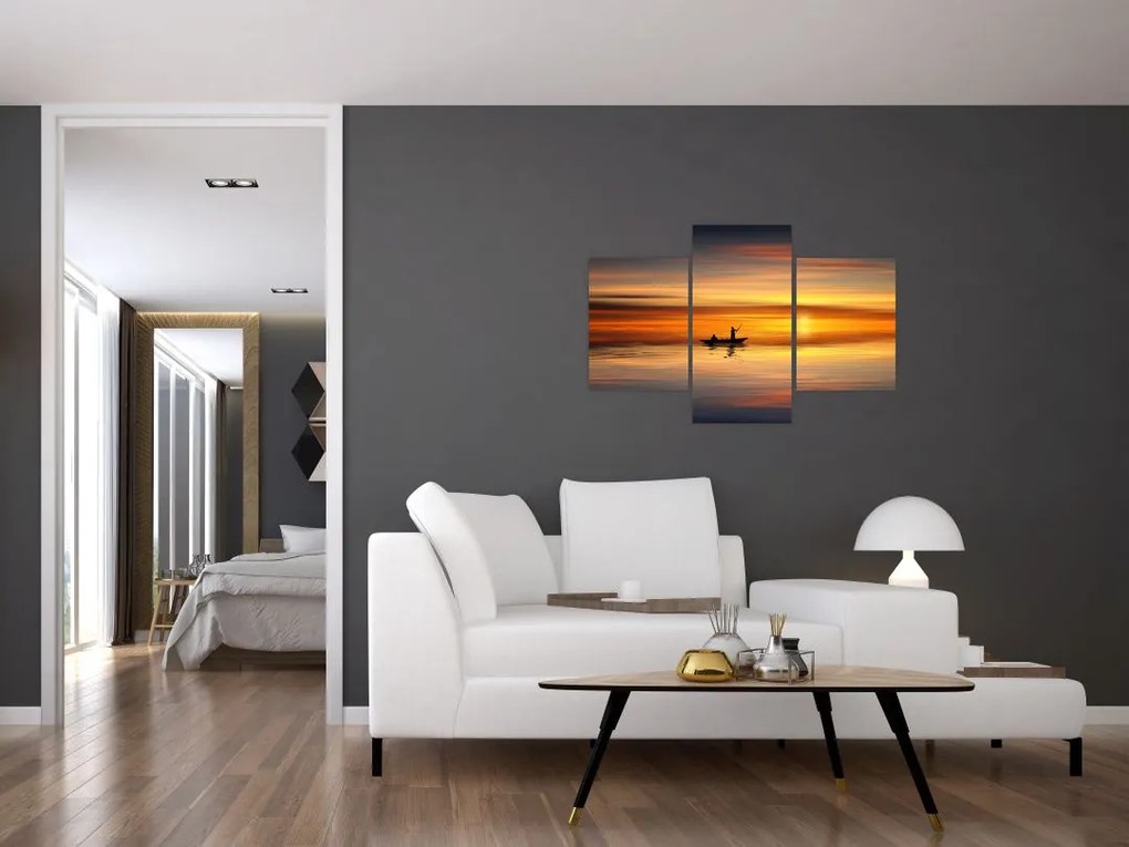 Tablou - cu barca (90x60 cm)