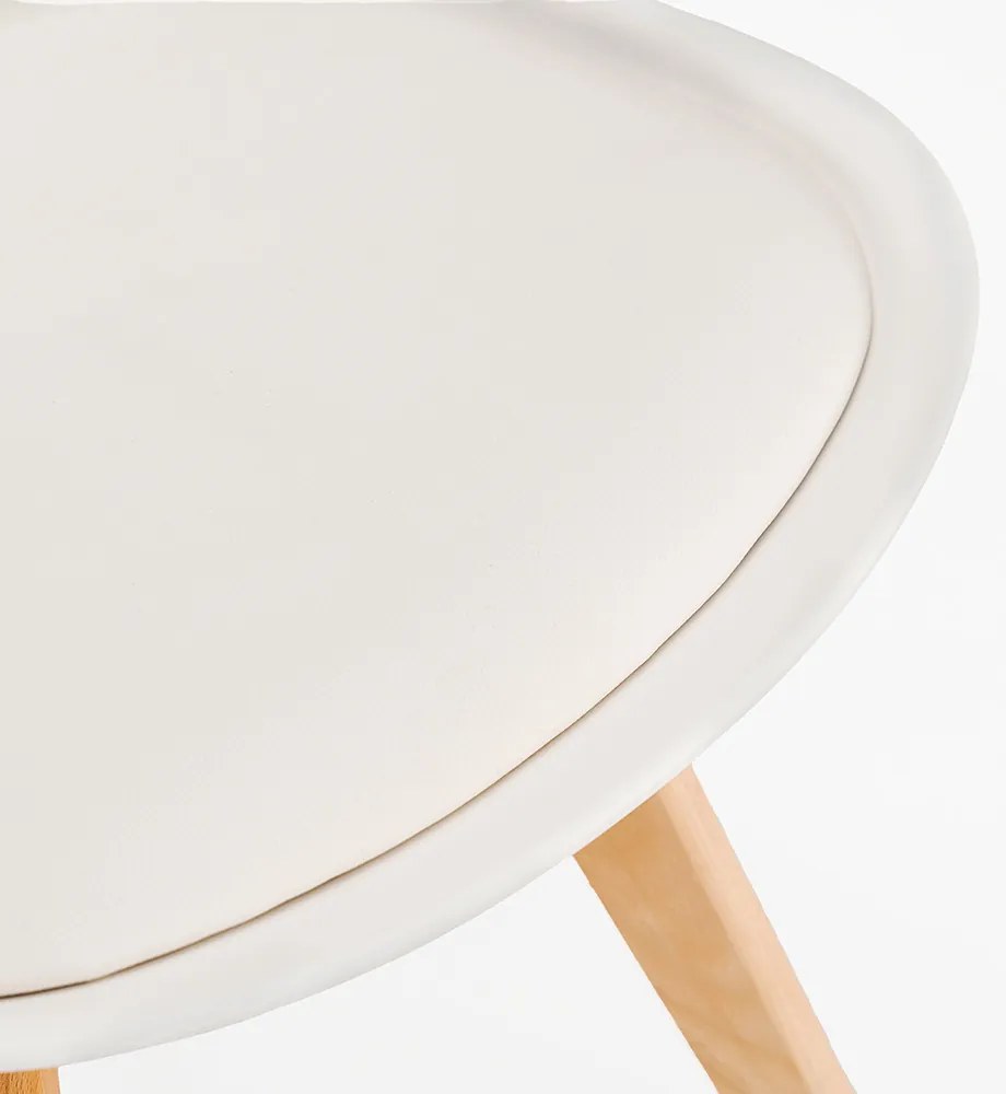 Scaun de masă Silla 8 bucăți în alb