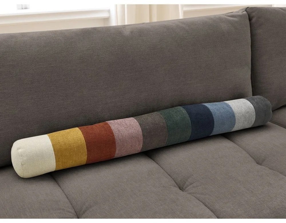 Colțar taupe extensibil/cu spațiu de depozitare (cu colț pe partea dreaptă/în formă de ”L”) Fuji – Bobochic Paris