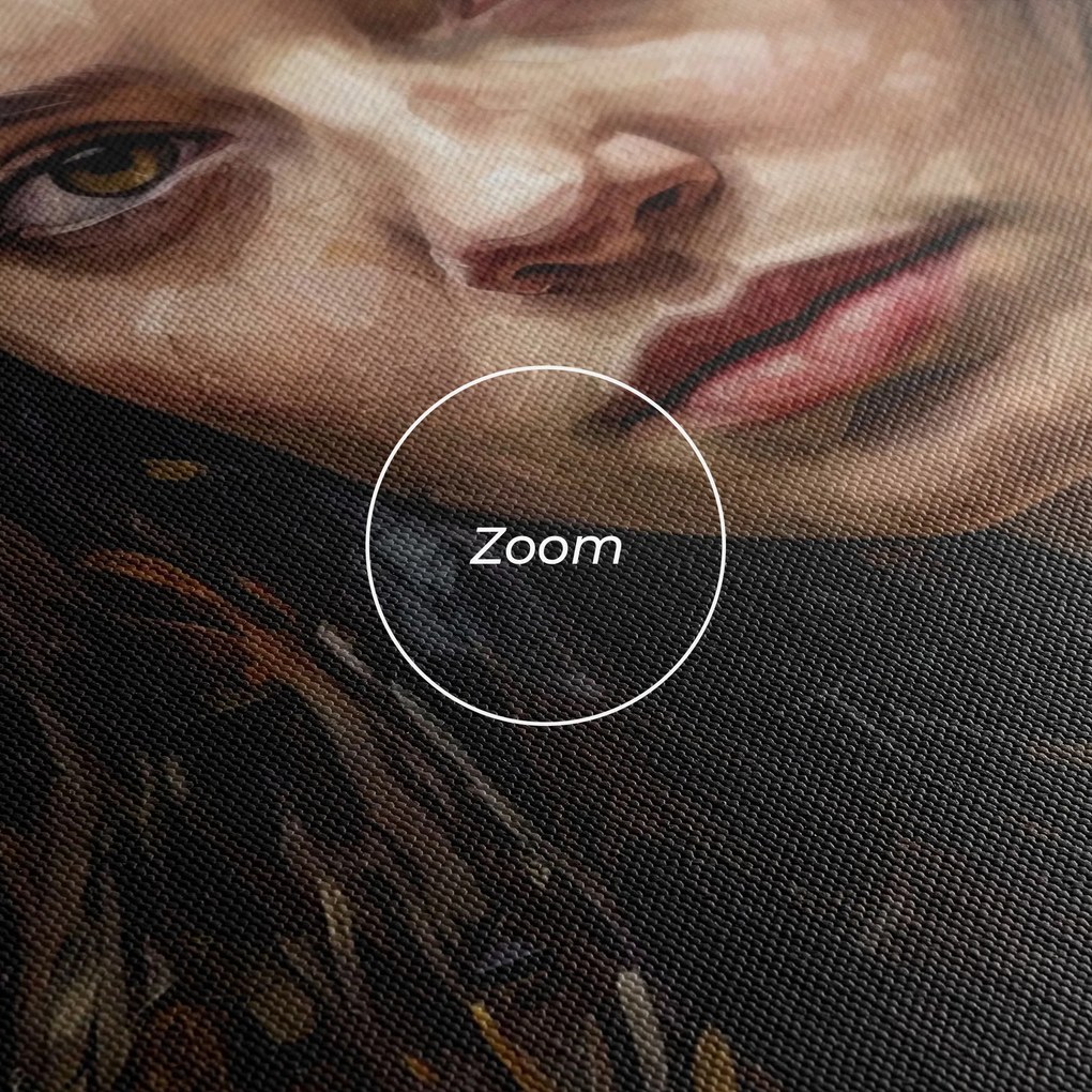 Tablou Canvas, 80x120cm, Dormitor si Living, Femei, Porterete, Darkhaired Woman Portrait