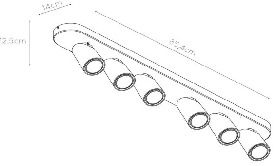 Spot LED Lucide 23954/31/31 XYRUS 6xGU10/5W/230V alb