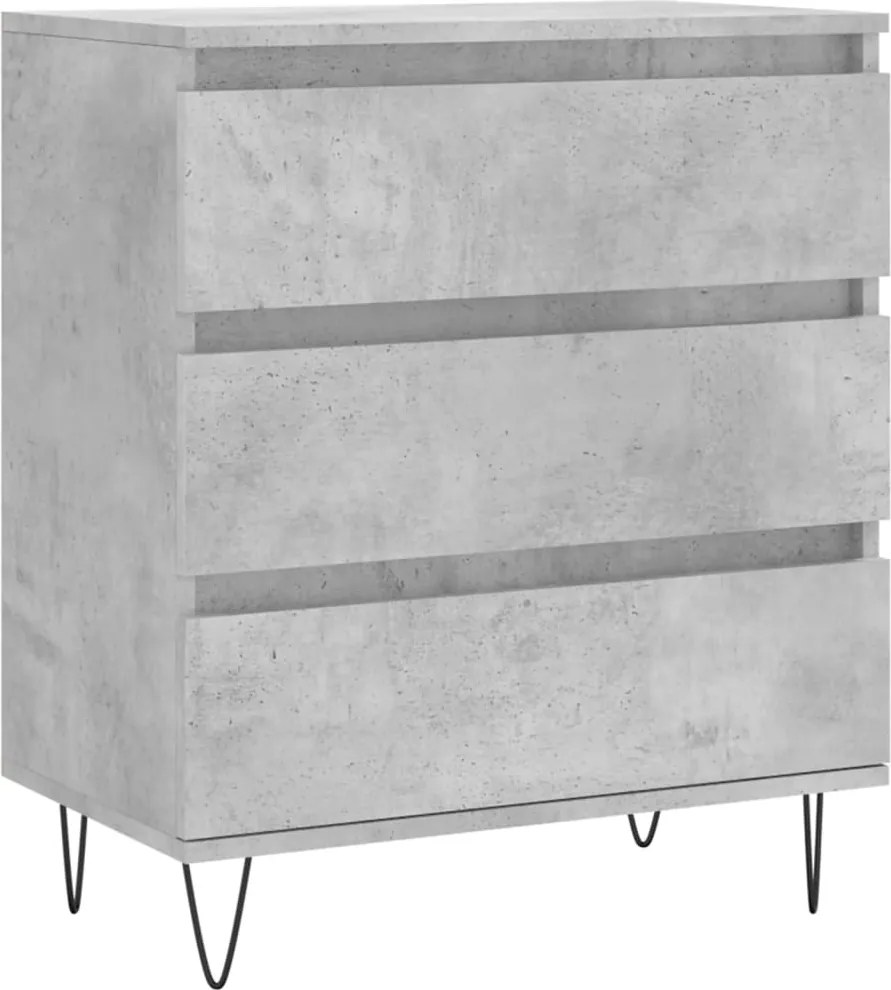 vidaXL Servantă, gri beton, 60x35x70 cm, lemn prelucrat