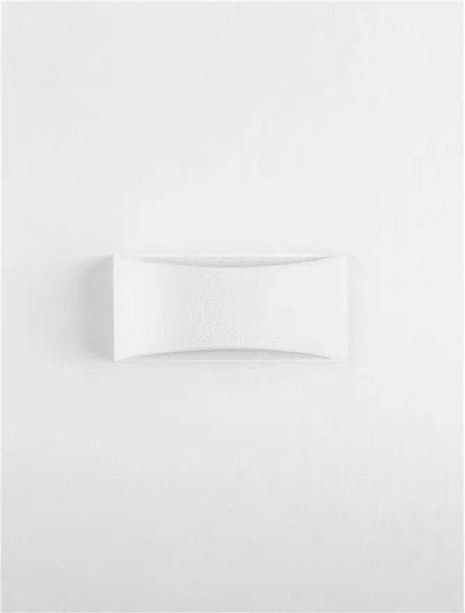 Aplica de perete ambientala din ghips ANELLO alb