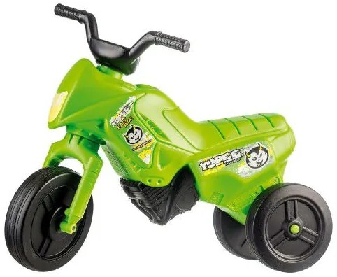 Bicicletă fără pedale Enduro Yupee verde, mic,plastic 26 cm