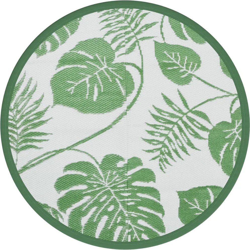 vidaXL Covor de exterior, ARAKIL verde, Ø200 cm, PP