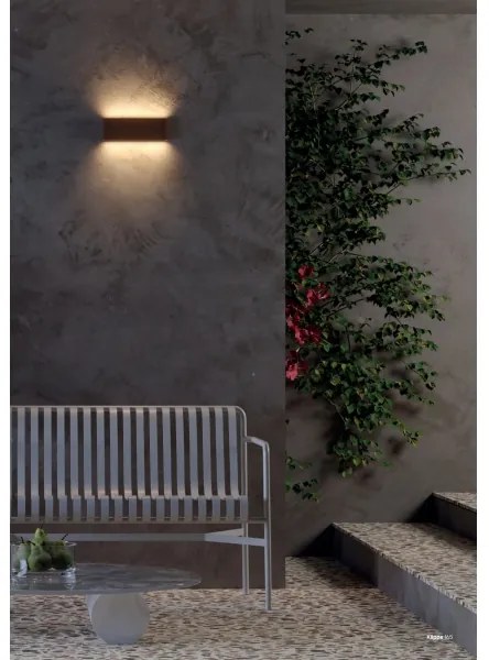 Redo 90453 - Aplică de exterior KLIPPE LED/24W/230V 3000K IP54 maro