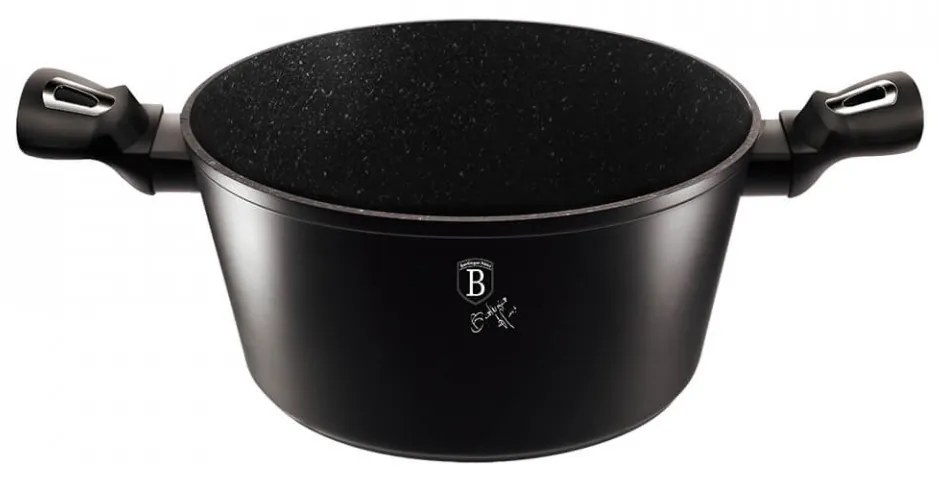 Oala cu capac 24 cm Black Silver Collection Berlinger Haus BH 1852