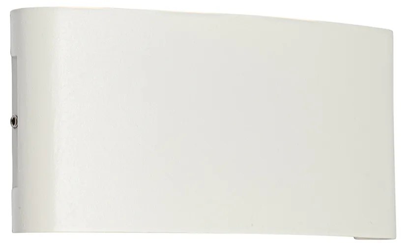 Aplică de perete exterioară albă cu LED 6 lumini IP54 - Silly