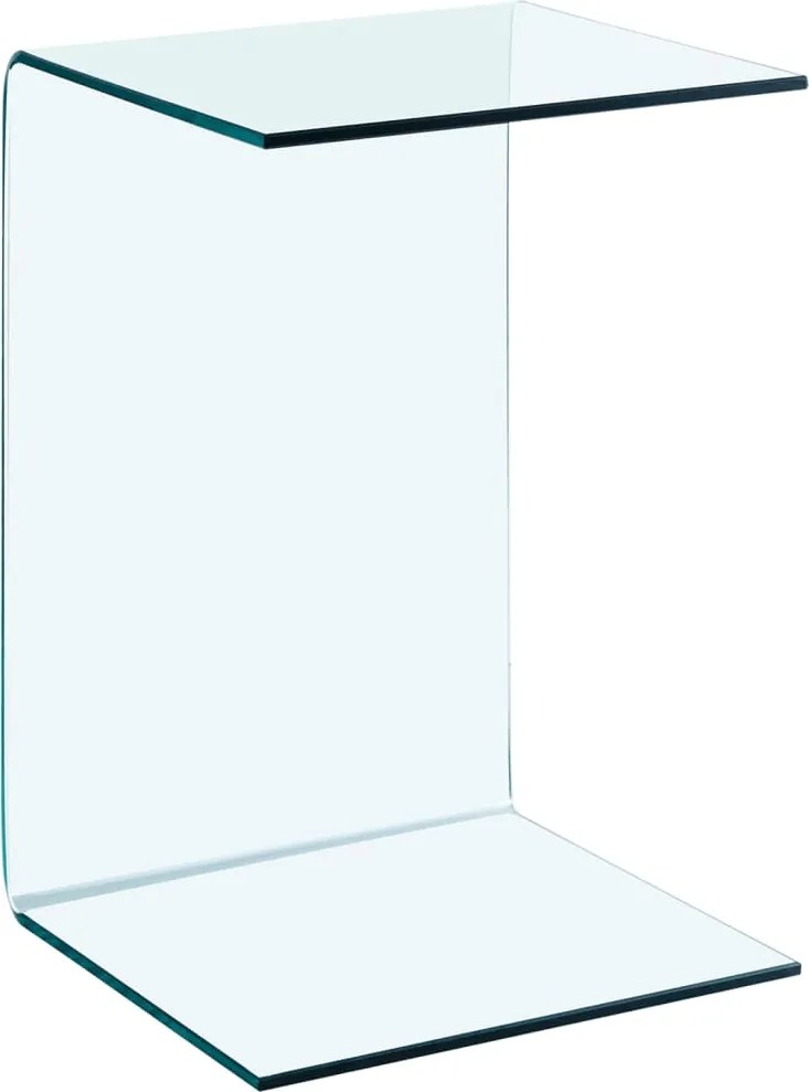 vidaXL Masă laterală, 40x40x60 cm, sticlă securizată