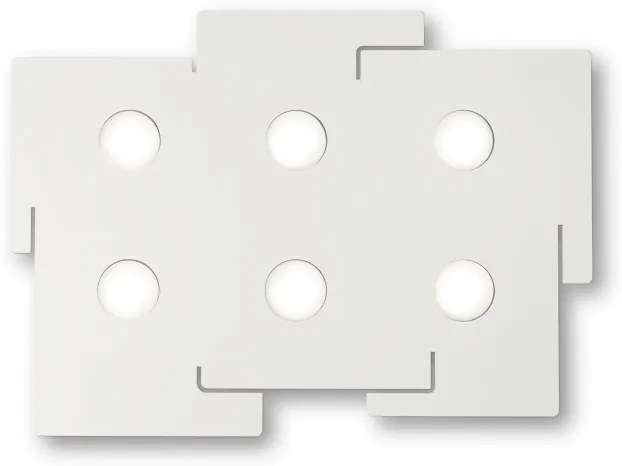 Plafoniera LED design modern TOTEM PL6 alb 215785