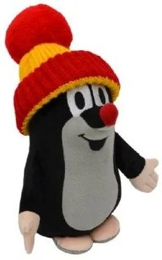 Mole cu o căciulă roșie-galbenă stând 28 cm într-o pungă