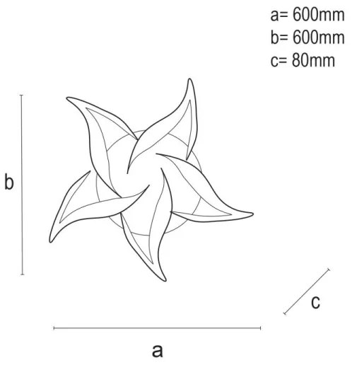 Lustră LED dimabilă aplicată LED/100W/230V 3000-6500K + telecomandă