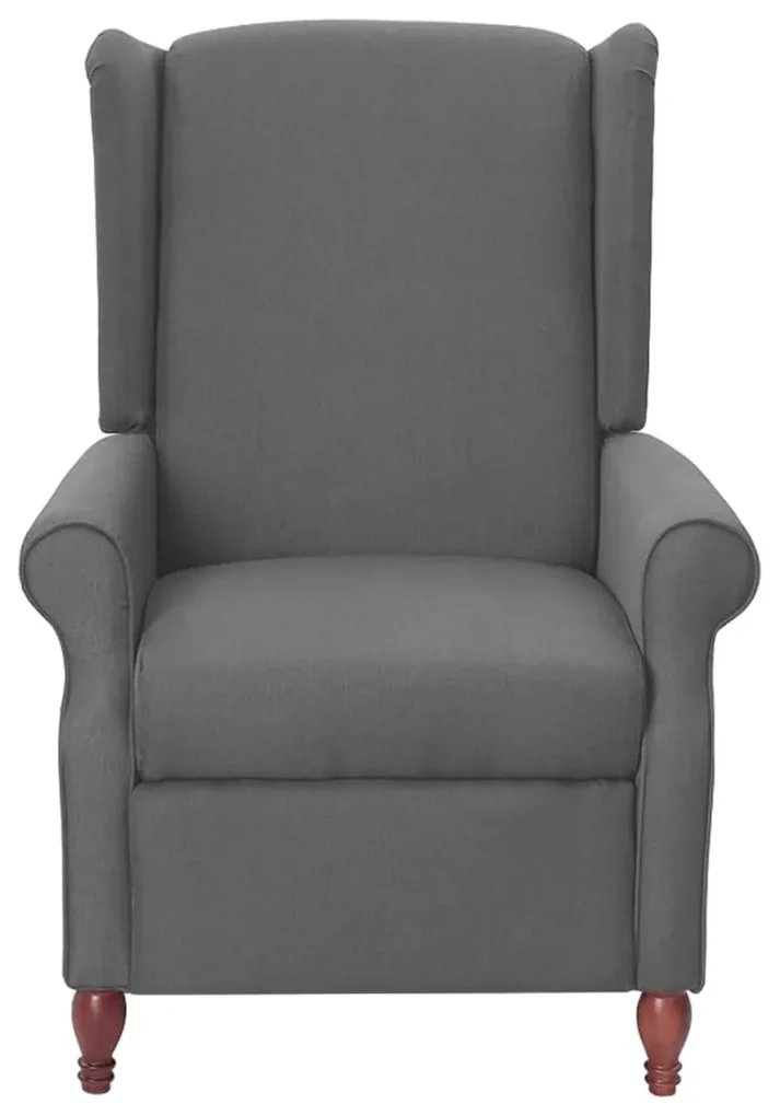342215 vidaXL Fotoliu rabatabil, gri deschis, material textil