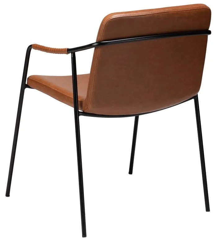 Scaun de dining din piele artificială DAN-FORM Denmark Boto, maro