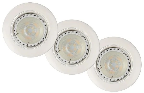 Lucide 11001/15/31 - SET 3x Lampa incastrata LED FOCUS 1xGU10/5W/230V alba