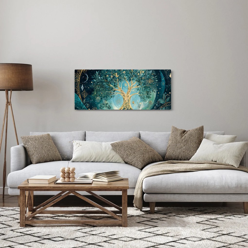 Tablou – Arborele vieții în univers (120x50 cm)