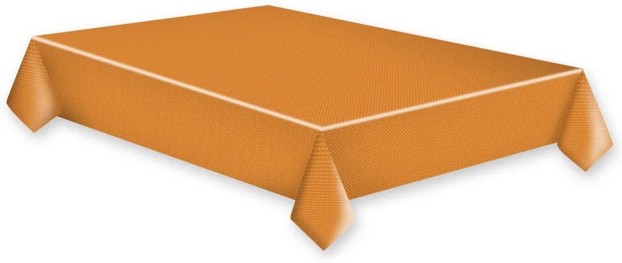 Colorat White Dots Față de masă din hârtie portocalie 120x180 cm