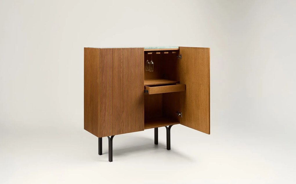 Bar lemn masiv Winston, 112 × 36 × 112 cm