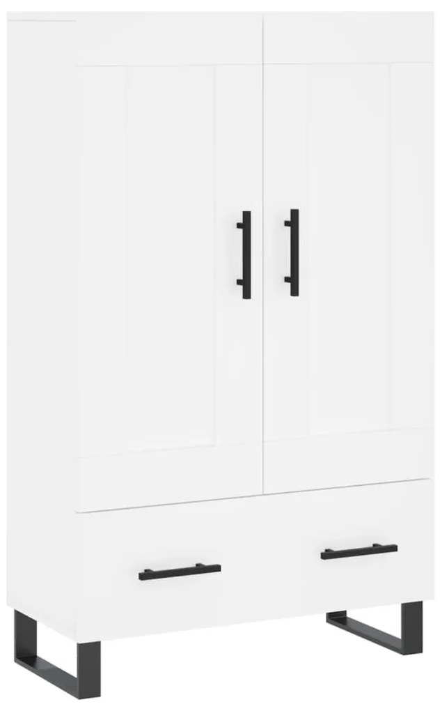 vidaXL Dulap înalt, alb, 69,5x31x115 cm, lemn prelucrat