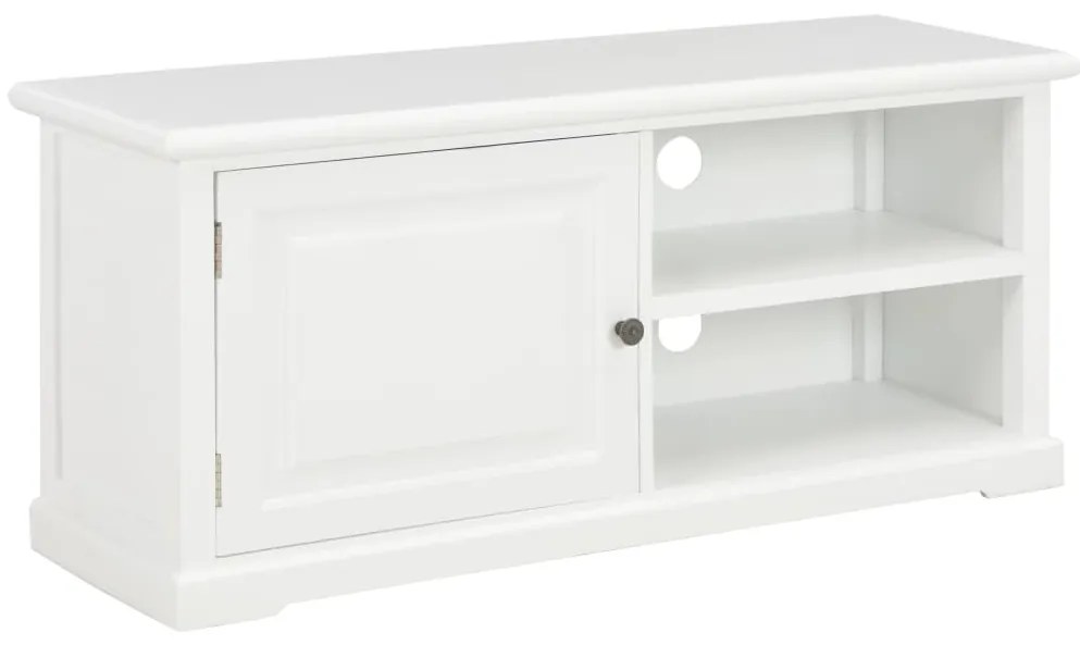 vidaXL Comodă TV, alb, 90x30x40 cm, lemn