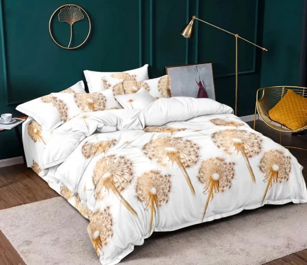 Lenjerie de pat din microfibra GOLDEN SEED albă Dimensiune lenjerie de pat: 70 x 80 cm | 140 x 200 cm