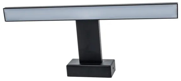 Aplica LED de perete pentru baie SHINE, 7 W, 230 V, 30 cm, IP44, negru