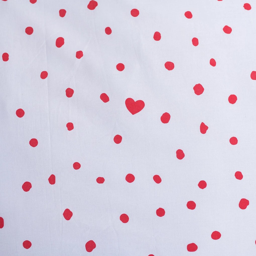 Lenjerie de pat din bumbac pentru copii MICKEY & MINNIE LOVE alb Dimensiune lenjerie de pat: 70 x 90 cm | 140 x 200 cm