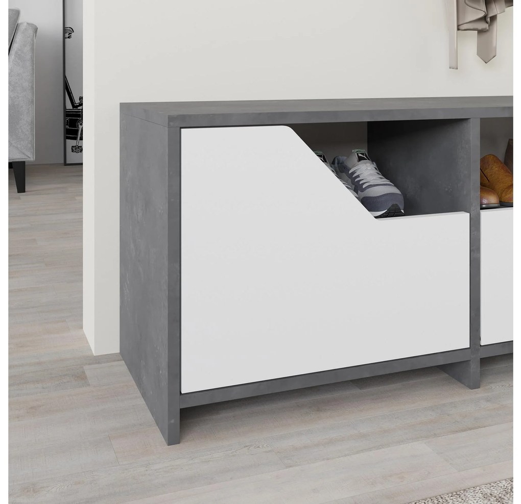 Pantofar Todeba (gri + alb) . 1094664