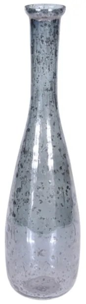 Vaza Amari din sticla, gri, 10.5x39 cm