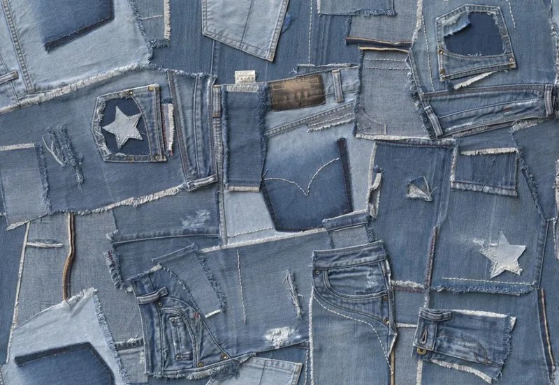 Fototapet modern Jeans