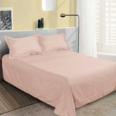 Lenjerie de pat 2 persoane, bumbac Damasc, 6 piese, uni, SSD12