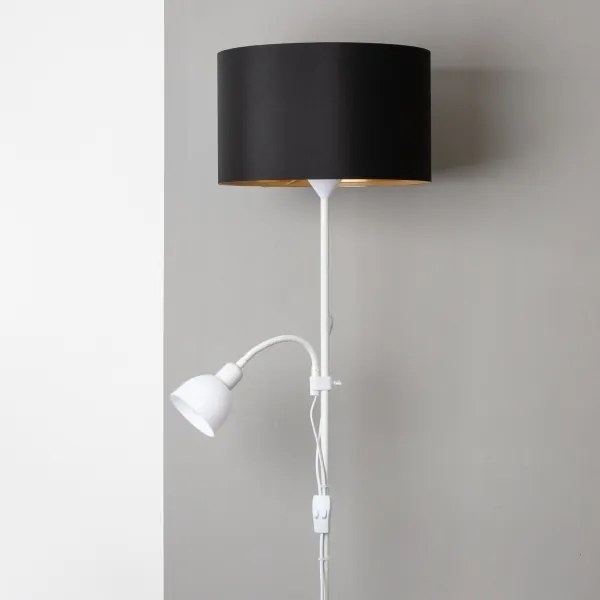 Brilagi - Lampadar CERIA 1xE27/100W/230V + 1xE14/25W alb/negru