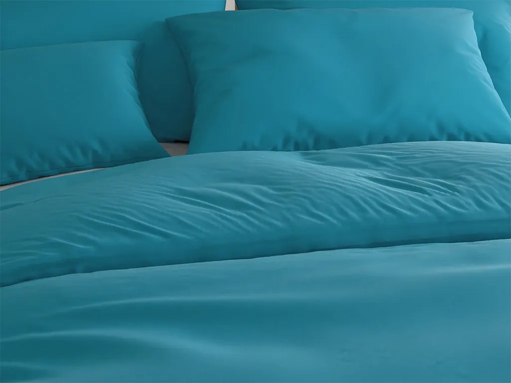 Lenjerie din microfibra LANTA turcoaz Dimensiune lenjerie de pat: 70 x 80 cm | 140 x 200 cm