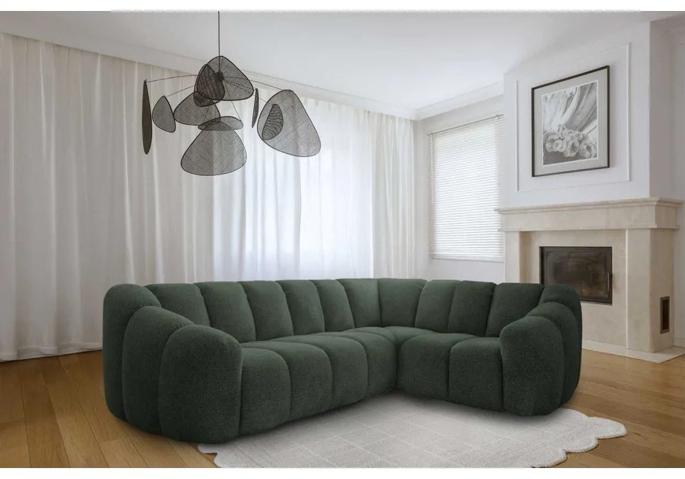 Colțar verde închis (cu colț pe partea dreaptă/în formă de ”L”) Shell – Miuform