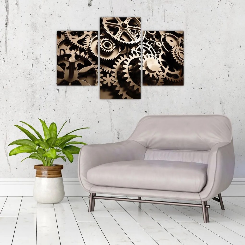 Tablou - Piese de ceas (90x60 cm)