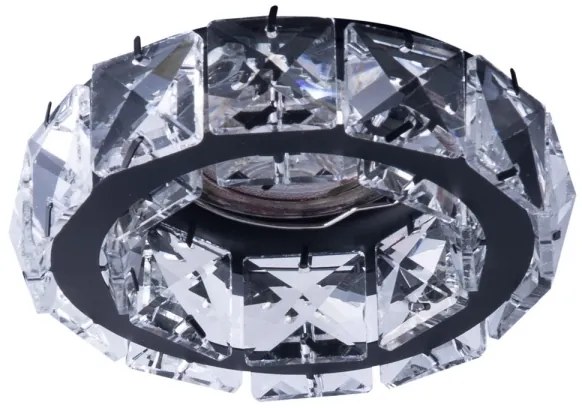 Plafonieră încastrată ESTER 1xGU10/50W/230V neagră rotundă Azzardo AZ4175