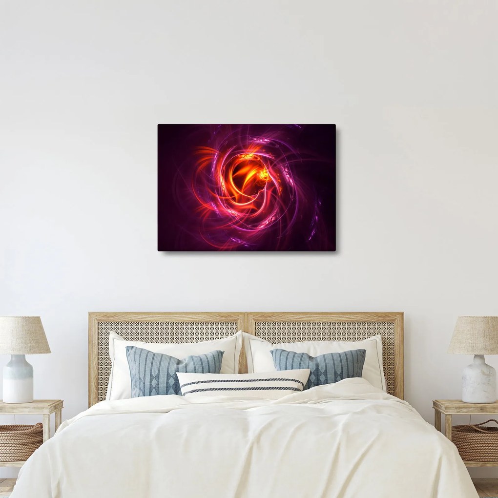 Tabloul cu abstracțiune modernă care luminează (70x50 cm)