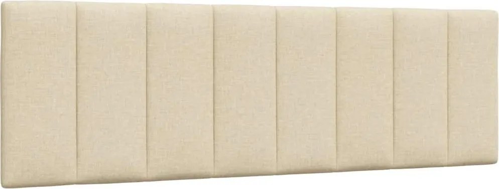 vidaXL Pernă pentru tăblie de pat, Hanko, crem, 160 cm, material textil