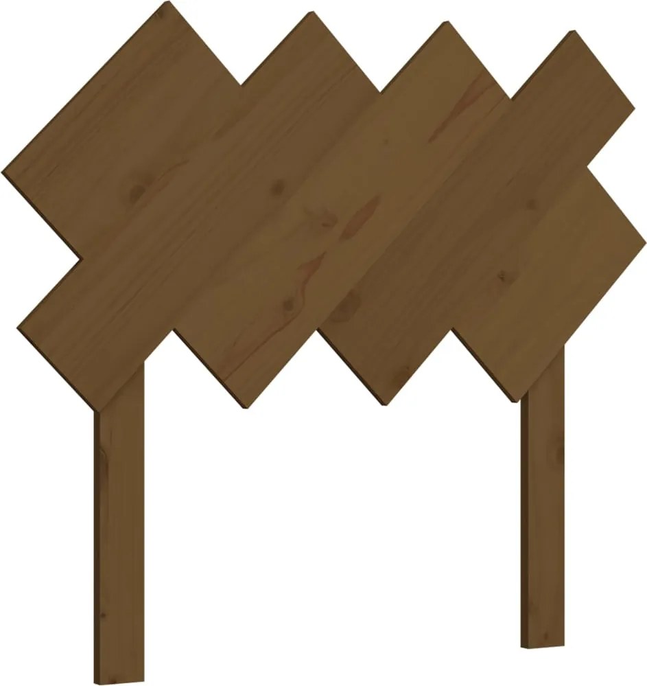 vidaXL Tăblie de pat, maro miere, 92x3x81 cm, lemn masiv de pin