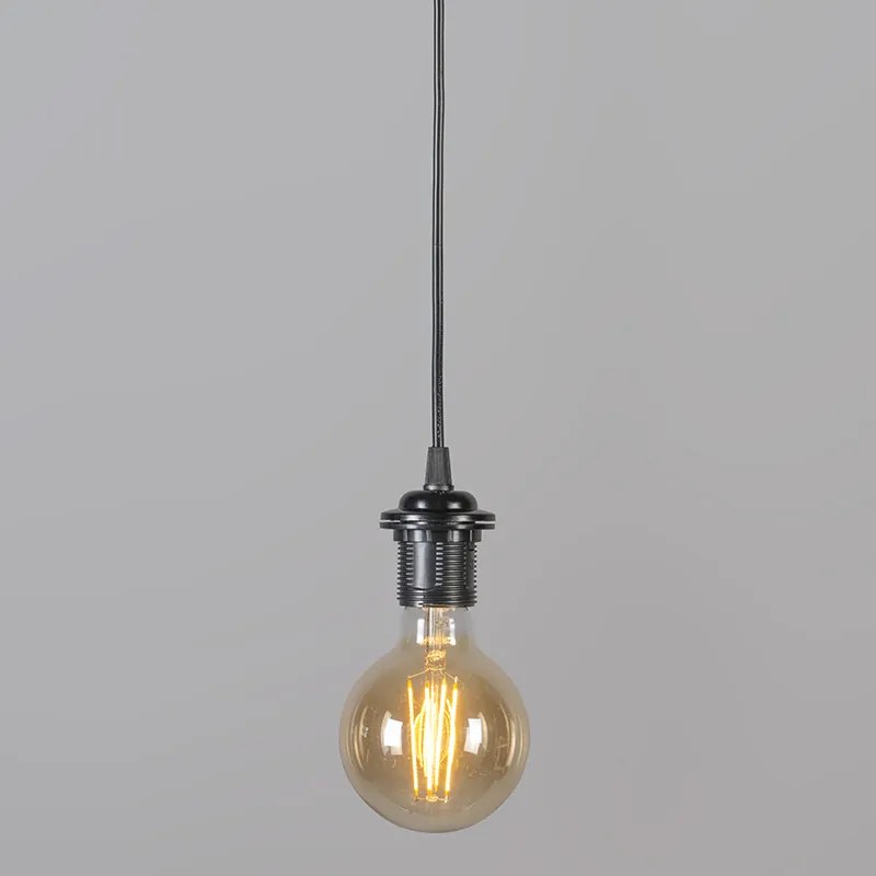 Lampă suspendată retro neagră 45 cm - Granny Frame